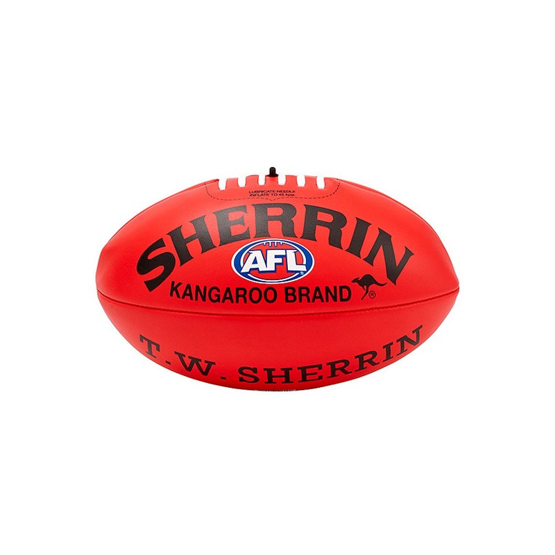 Ballon de foot australien Sherrin AFL - Cuir Kangaroo Brand officiel