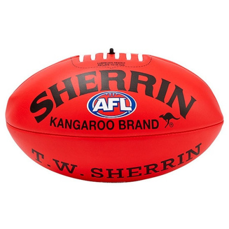 Ballon de foot australien Sherrin AFL - Cuir Kangaroo Brand officiel